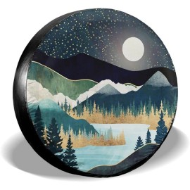 cozipink 15" Spare Tire Cover Wheel Covers for RV Camper Travel Boats Trailers Waterproof