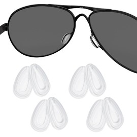 4 Pairs Replacement Nosepieces Nose Pads for Oakley Feedback OO4079 | Holbrook Metal OO4123 | Crosshair New 2012 OO4060 | Elmont M L OO4119; for Arnette Dean AN4205 Sunglass