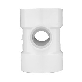 CHARLOTTE PIPE 3 x 3 x1 1/2x1 1/2 DWV DBL SAN TEE REDUC DWV (DRAIN, WASTE AND VENT) (1 Unit Piece)