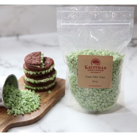 Kauffman Orchards Mint Drops, Green Cookie Baking Bits, 14 Ounce Bag