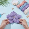 BEUNITONE 4 Sets Flower Crochet Kits for Beginner DIY Floral