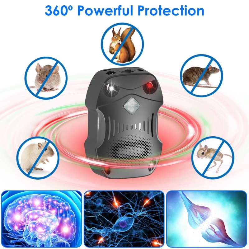 iMounTEK 2pcs Car Under Hood Ultrasonic Mice Pest Control Repeller