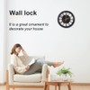 ALEOHALTER Wall Clock, Outdoor Clock Silent Non-Ticking Metal Clock Decorative