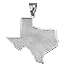 Travel & Destinations Jewelry Sterling Silver Texas State Map Pendant