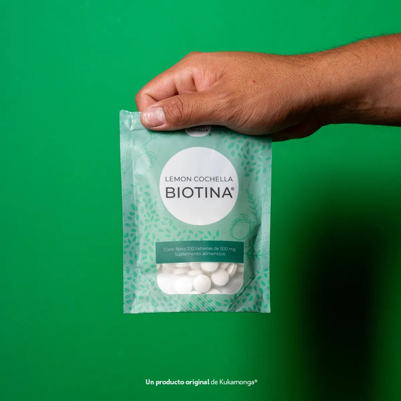 Biotina Lemon | Kit 3 | 100 Tabletas | Cabello