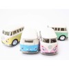 KINSFUN, Volkswagen Bus, Mini Pullback Car, Diecast Metal Mini Car,