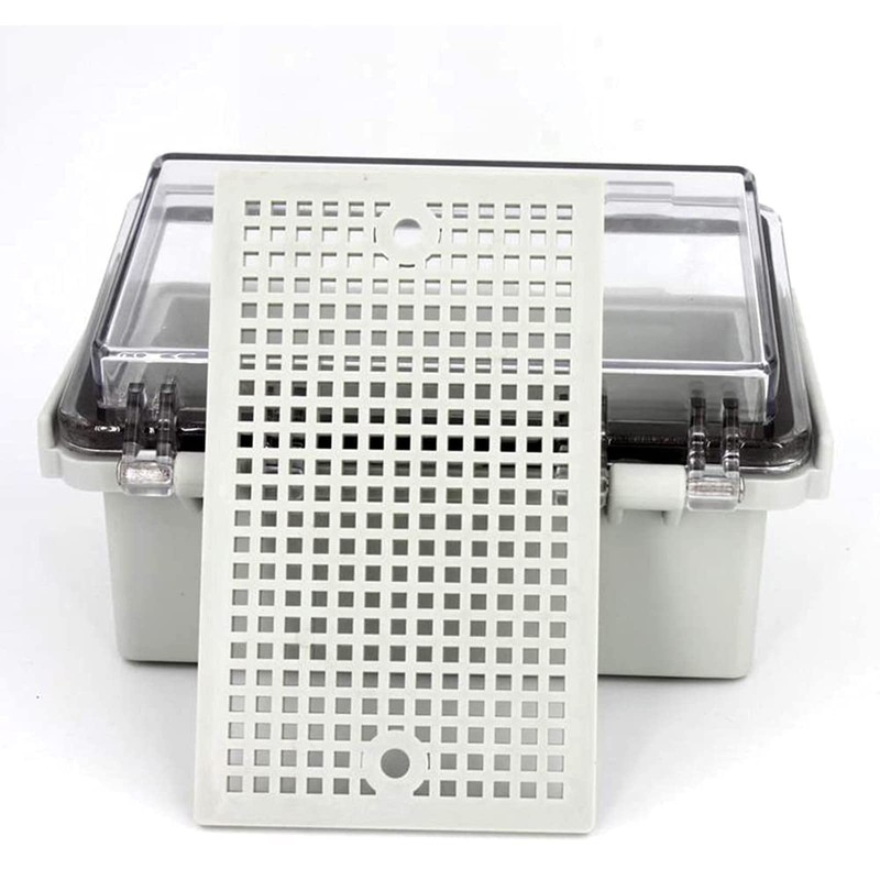 AcbbMNS IP67 Waterproof Junction Box with Clear Hinged Lid, ABS