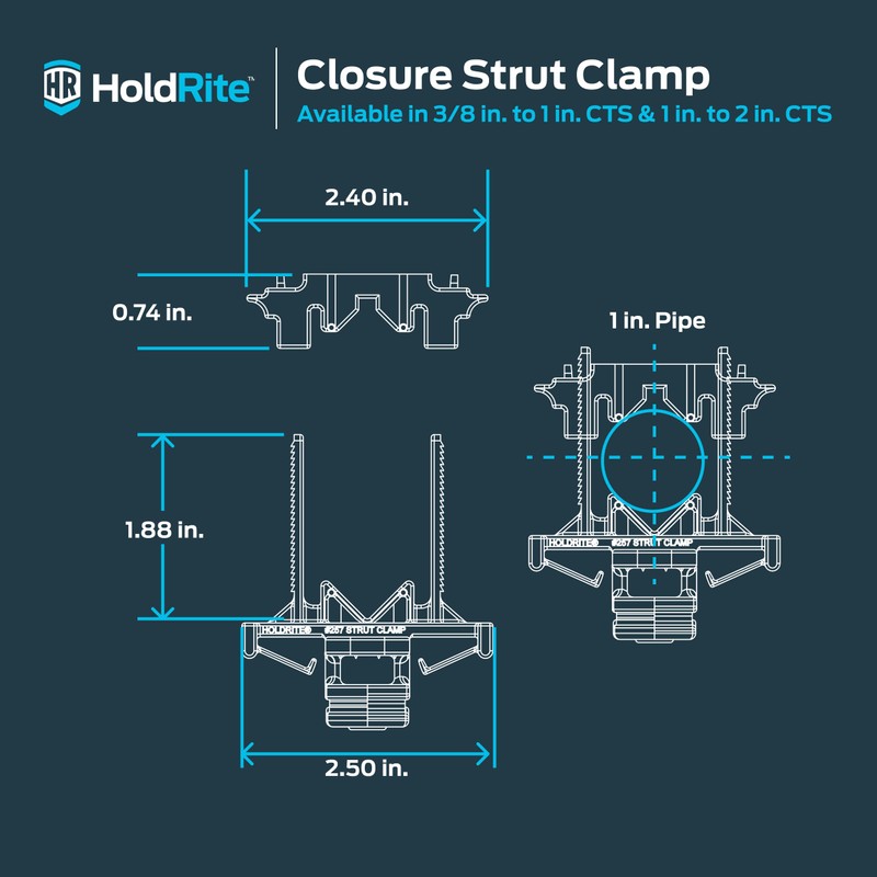 Holdrite 257-P-H Plumbing Clamp, Misc