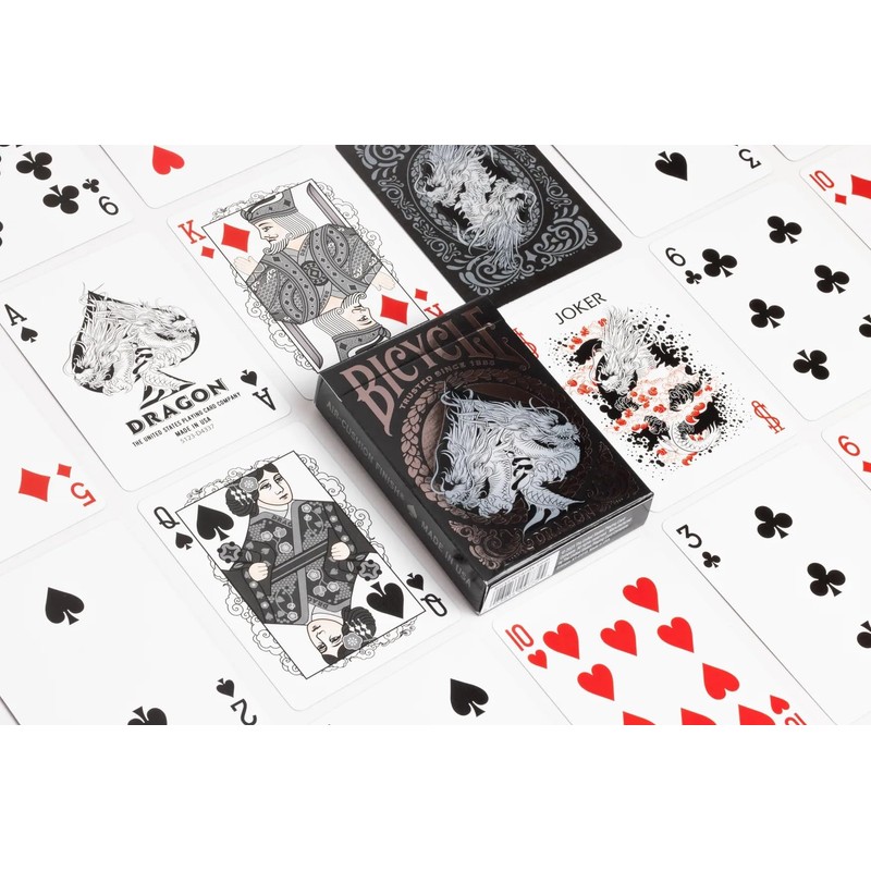 Bicycle 10044094 Black Dragon, Bianco