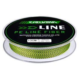 KATUYSHA Braided Fishing Line, Abrasion Resistant Zero Stretch Braided Lines 4 Strands Super Strong Superline 20Lb Test 109 Yards