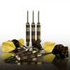 CC-Exquisite CC-Exquisite Premium Steel Tip Darts Set - Professional Darts, Brass Barrels, Metal Tip Darts, Extra Flights, (12) Aluminum Shafts 35/48, O-Rings, Dart Tool, Dart Sharpener, Darts Case