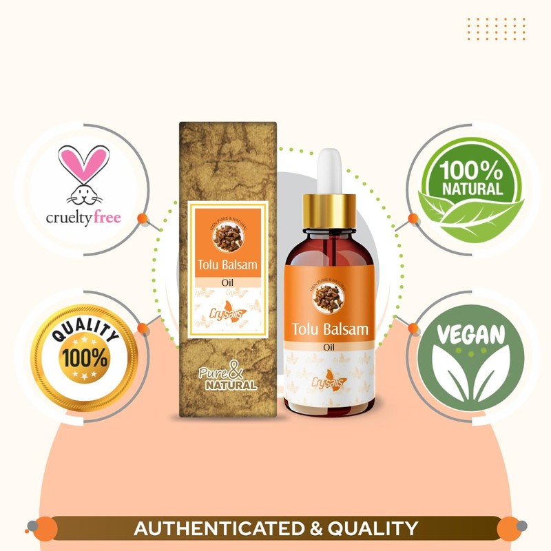 Crysalis Tolu Balsam Pure Essential Oil (Myroxylon balsamum) Steam Distilled