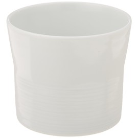 Hakusan Toki Free Cup, White, Approx. φ3.3 x 2.8 inches (8.5 x 7 cm), 8.5 fl oz (250 ml), Mist White, MIST White, Hasamiyaki, Made in Japan