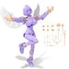 JAWUZ Hiros 13 Action Figures Multi Jointed 3D Printed Wings