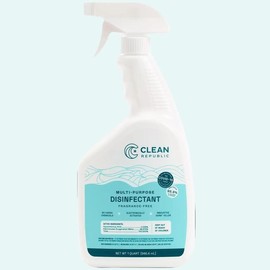 Clean Republic Multi-Purpose Disinfectant 32oz - 99.9% Virus and Bacteria Killing with Hypochlorous Acid, Liquid, Safe to Swallow, Non Aerosol - Size: Clean Republic Disinfectant 1 Gallon