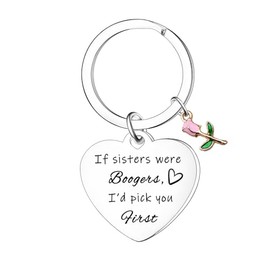 Funny Sister Keyring Gifts - Best Sister Ever, Christmas & Birthday Present