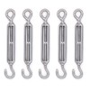 Mecollection M4/M5/M6/M8 304 Stainless Steel Hook and Eye Turnbuckle with