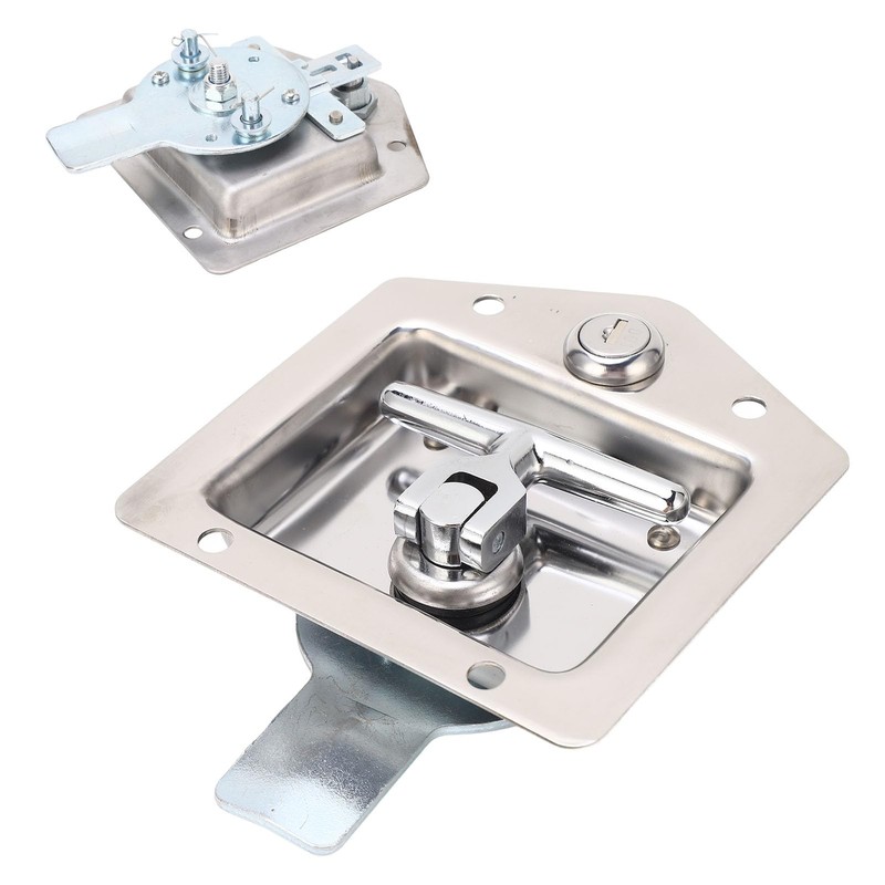 Flush Mount Lock Stainless Steel Toolbox Latch with 2pcs Key