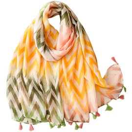 MAIRY Scarf Gifts for Women Flower Light Weight Oversized Yellow Scarves Fashion Shawls and Wraps Satin Headscarf Gifts Neckerchief,180144