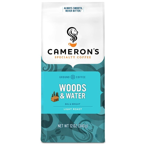 Cameron's Coffee Roasted Ground Coffee Bag, Woods & Water, 12 Ounce