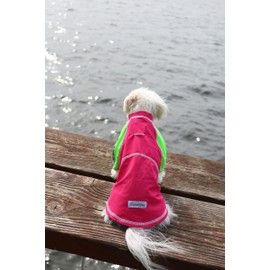 Louie de Coton Sun Shirt for Dogs & Cats | Size: 3XS | UV Protection Cooling T-Shirt for Pets | Pet Silk Fabric is UPF50+ Max Protection from Sunburn | Hole for Leash, Machine Washable, Made in USA