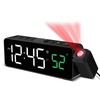 Netzu Projection Alarm Clock for Bedroom Ceiling, Small Compact Plug-in