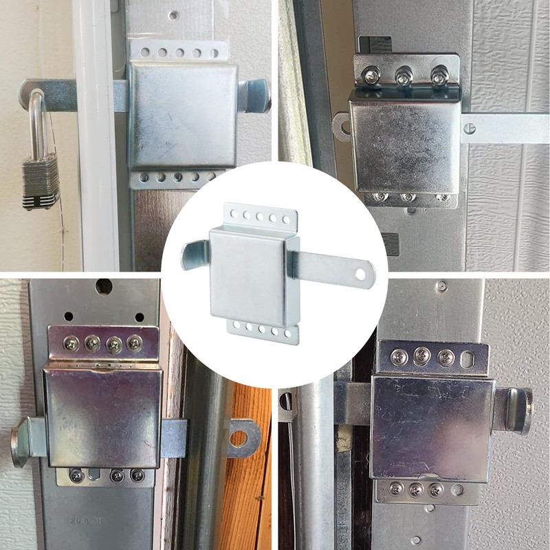 WellMade Inside Deadlock, Heavy Duty Garage Doors Side Lock, Galvanized