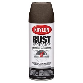 Krylon K06933000 Rust Protector Multicolor Textured Finish, Rustic Brown, 12 Ounce