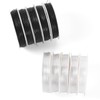 Cheriswelry 10 Rolls Crystal Elastic String Cord White Black Stretchy