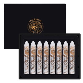 Paul Rubens White Oil Pastels (8 Pack) - Ultra-Creamy & Blendable, Bullet Tip for Precision - Premium Art Supplies for Drawing, Sketching & Painting - Ideal for Artists, Students & Beginners