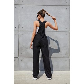 Roskiky Jean Jumpsuit for Women Black Overalls for Women Black Overalls Women Black Jumpsuit Faded Black Size Small