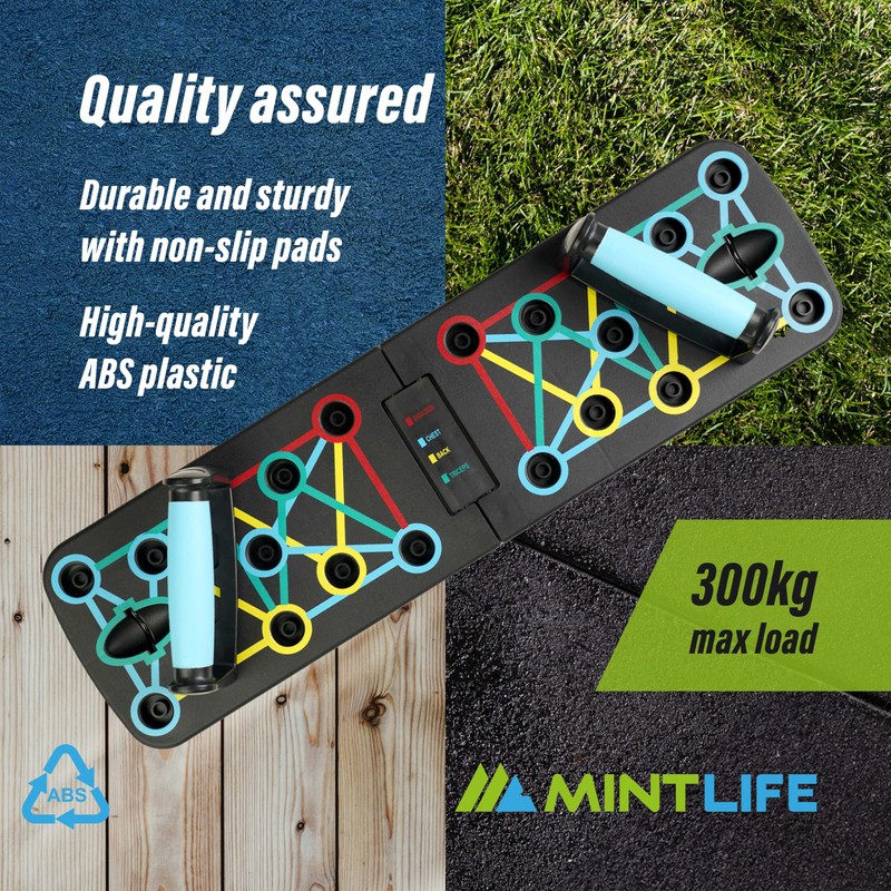 Mintlife© Pushup Board For Men & Women + FREE 30-Week