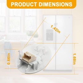 Aulpq Refrigerator LED Light Assembly for Ge Led Refrigerator Light Bulb Covers Assembly WR55X11132-2025 New Up (3 Pcs)