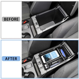 EDBETOS Center Console Organizer Compatible with 2024 Subaru Crosstrek and for Subaru Impreza 2024 Accessories ABS Plastic Material Armrest Box Insert Tray Secondary Storage Pallet Accessories, Black