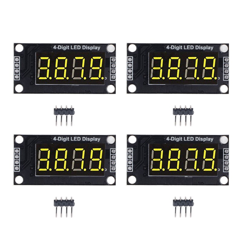 4 Sets Digital Tube Display Module LED 4 Digit 7