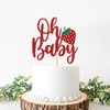 Fresa Oh - Decoración para tartas de bebé, fresa para