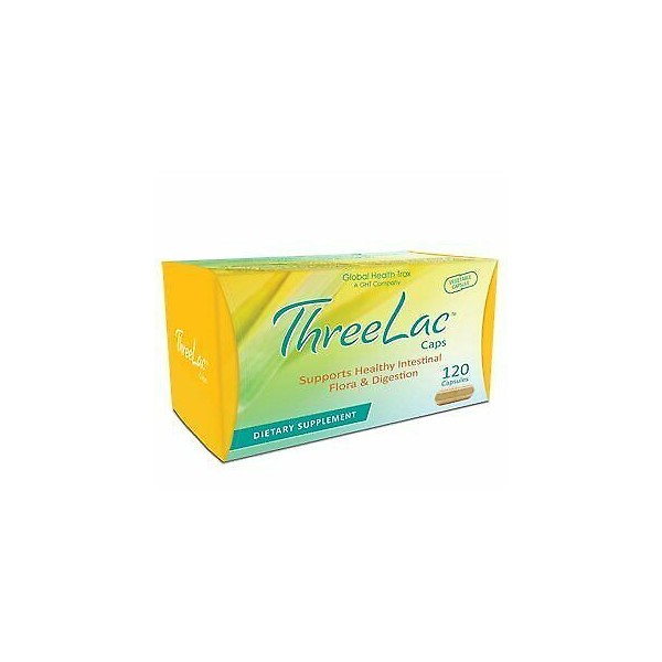 Threelac Probiotic Candida Capsules 120ct Balance Your Digestive System