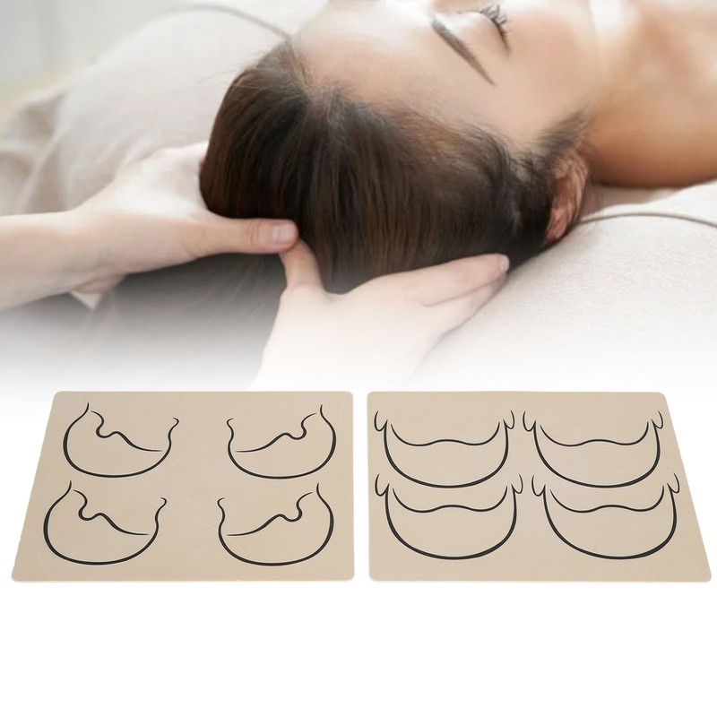 10pcs Tattoo Scalp Practice Skin Front Side Ink Free Rubber