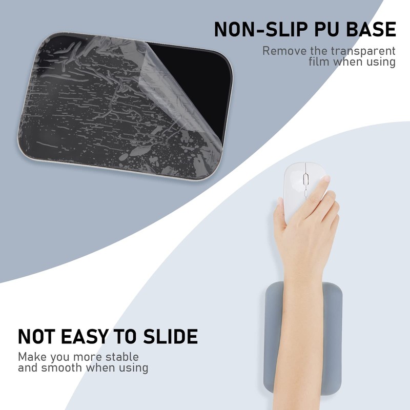 Leolee Elbow Rest Pads for Desk, Blue Ergonomic Wrist Rest