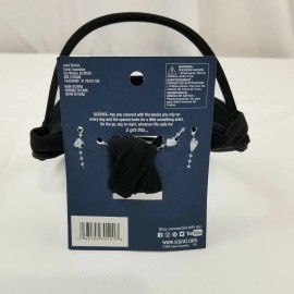 scünci Sincerely Jules by Scunci Kids Clear Visor Headwrap Lurex Stretch Black, NWT