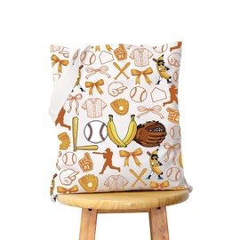 WCGXKO Funny Baseball Humor Shopping Bag Sports Lovers Gift Summer Game Day gift Baseball Fans Shoulder Bag (Banana B T)