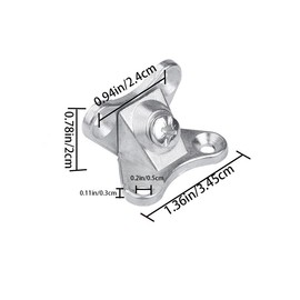 20 PCS Detachable Corner Brace L Shape Right Angle Metal Bracket Corner Brace Butterfly Corner Code Bracket with Screws Metal Brackets Corner Brace Support with Screws for Wooden Furniture Chairs