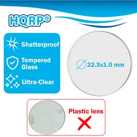 HQRP Flashlight Kit: Glass Lens and 3W LED Bulb Bi-Pin LED MODULE for Mini Maglite 2-Cell AA Flashlight, Tempered Glass 22.3x1.0 mm AA Lens & LM2A001 Extra Bright Light Bulb 90LM
