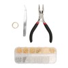 Metal Snaps Buttons with Fastener Pliers Press Tool Kit Copper