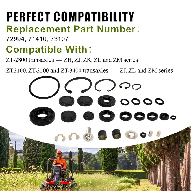 72994 Pump Transmission Seal Kit for Hydro-Gear ZT-2800 ZT-3100 ZT-3200