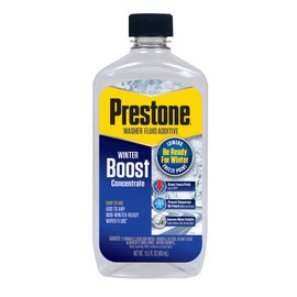Prestone AS240-12PK Washer Fluid Booster De-Icer Additive with Dirt Blocker-15.5 oz, (Pack of 12)
