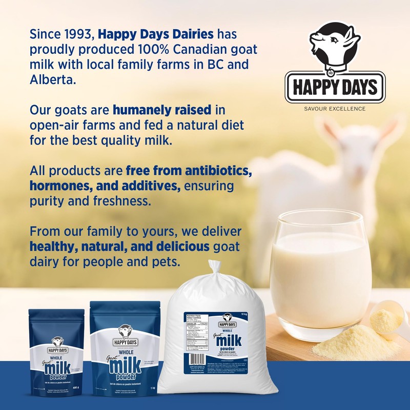 HAPPY DAYS Whole Goat Milk Powder 1kg