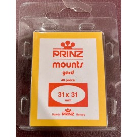 SCOTT 40 Prinz/Scott Stamp CLEAR Mounts 31x31mm 1 PACK NEW