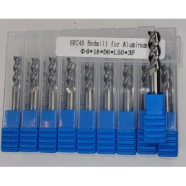 6mm Carbide Endmill for Non-Ferrous Metal - Clean Cuts Every Time - USA Shipping