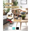 Hitseon Couch Cup Holder Tray, Handy Silicone Bamboo Couch Caddy